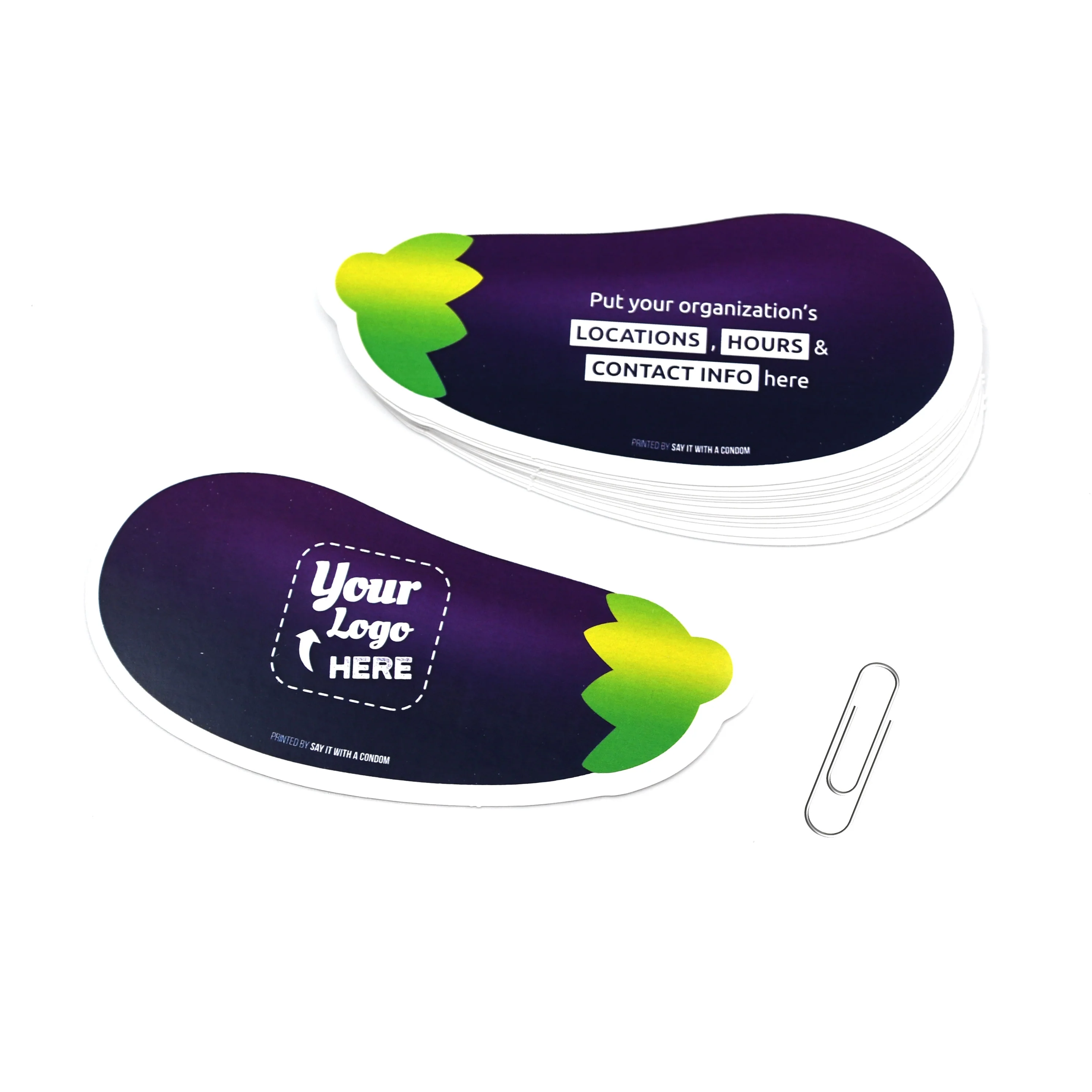 Eggplant Emoji Promo Card - Image 2