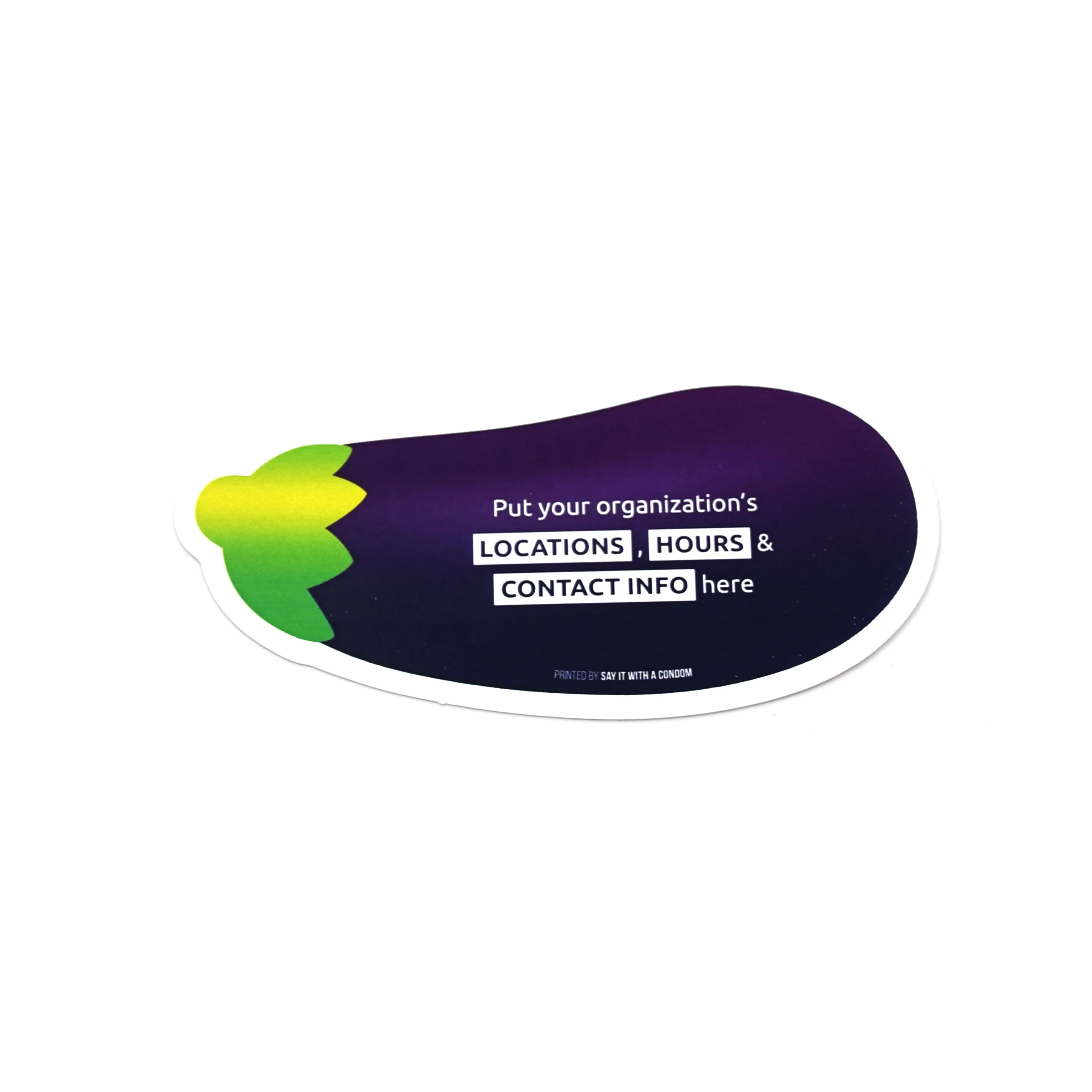 Eggplant Emoji Promo Card - Image 3