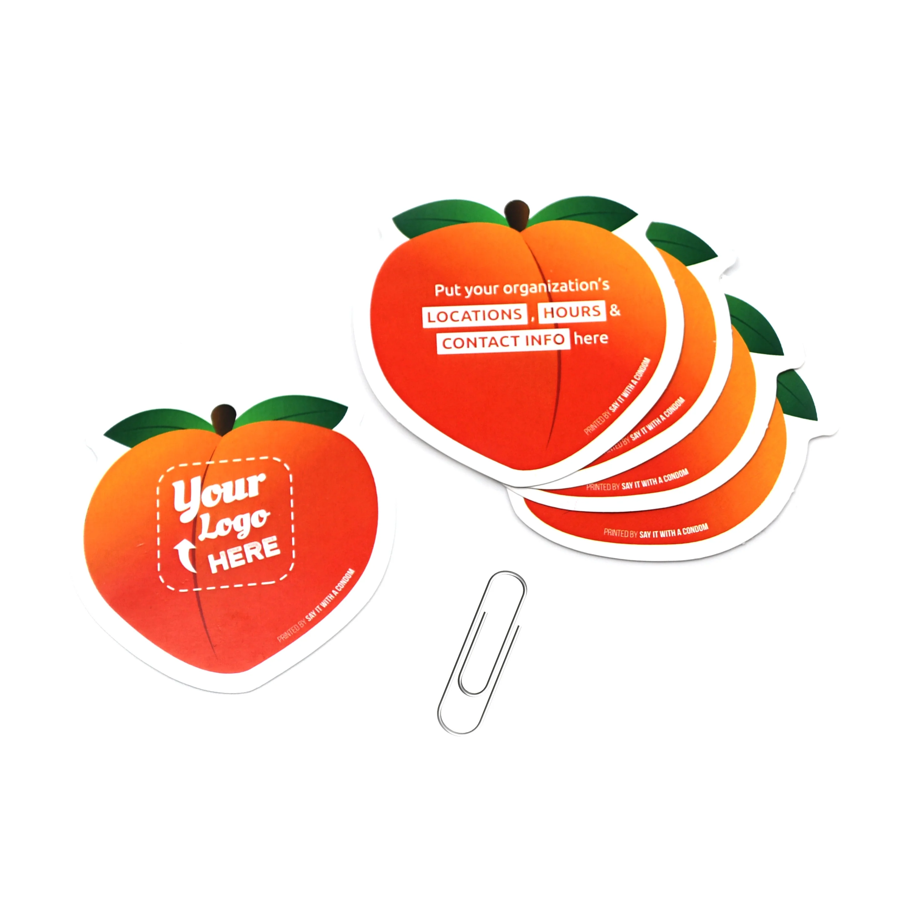 Peach Emoji Promo Card - Image 2