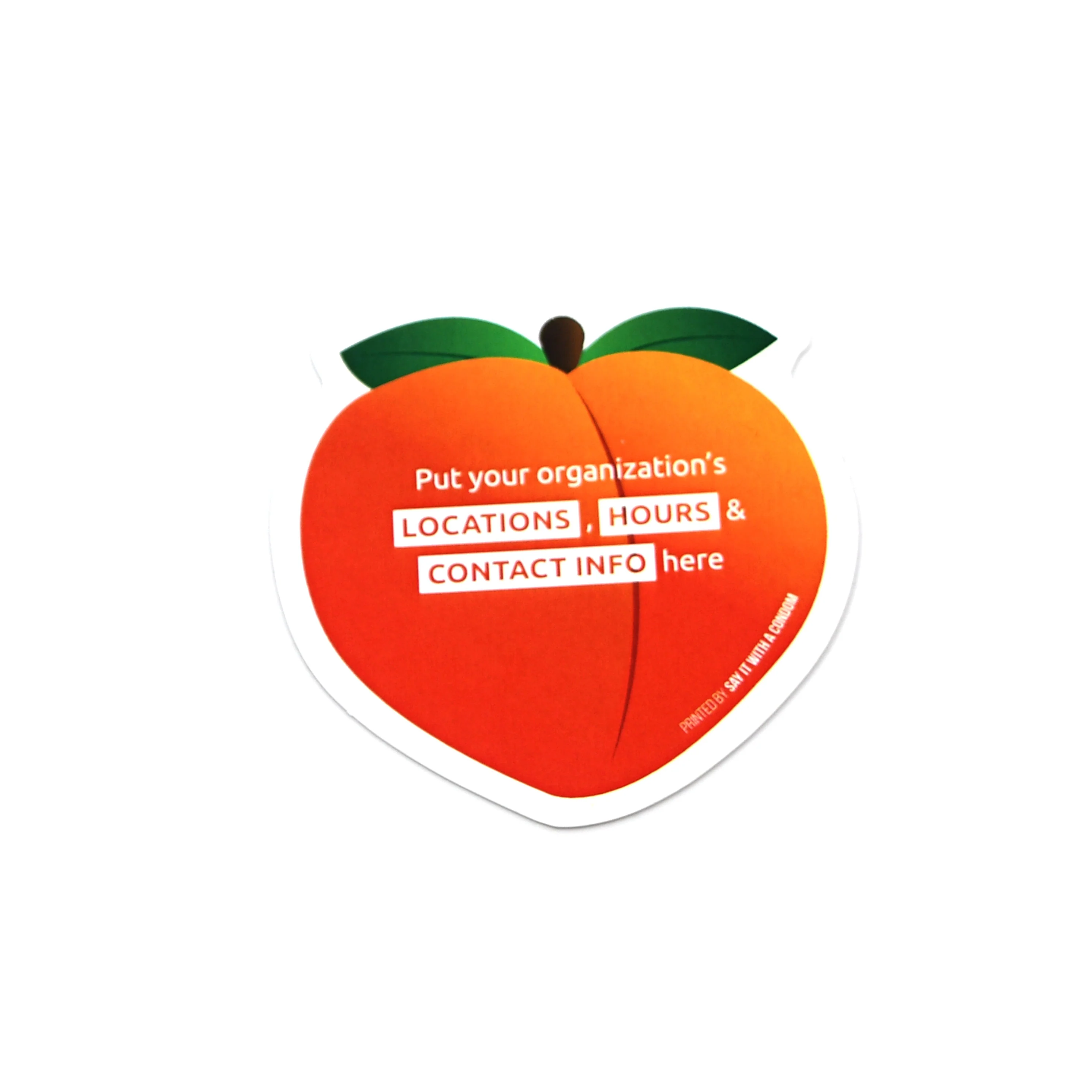 Peach Emoji Promo Card - Image 3