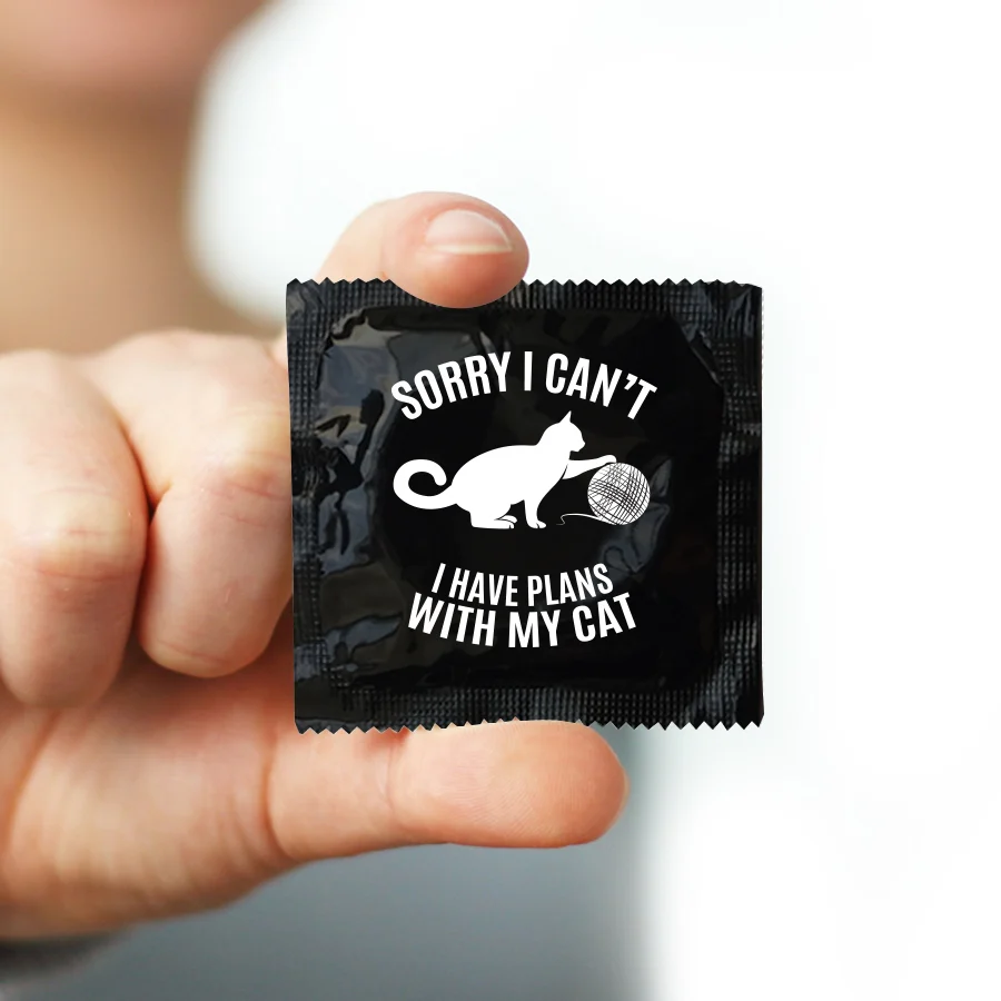 I Have Plans With My Cats Condom - Image 2