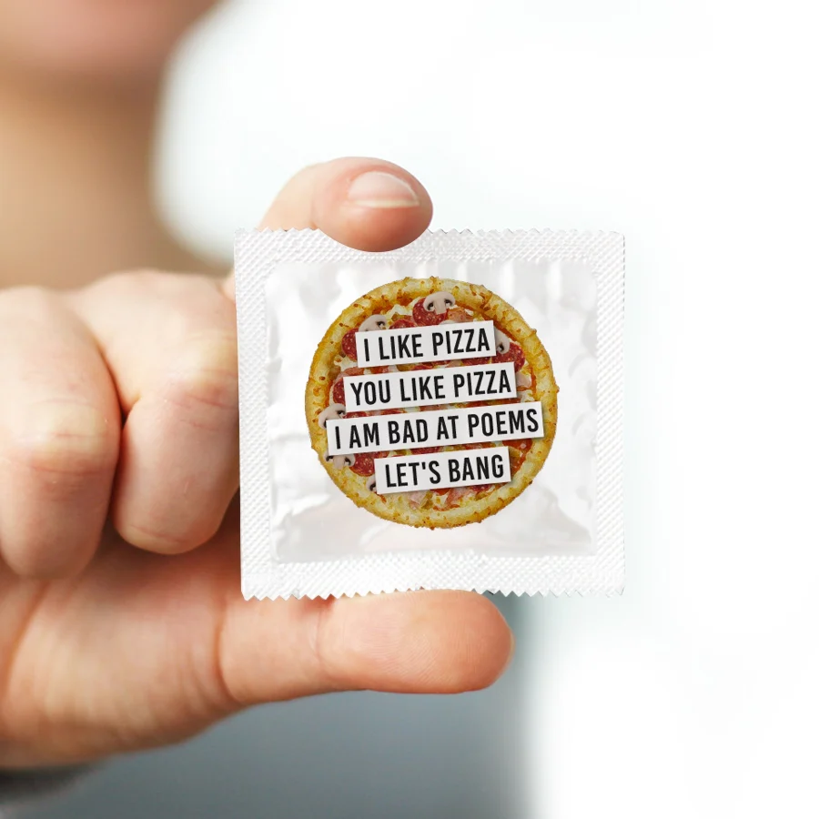 I Like Pizza Condom - Image 2
