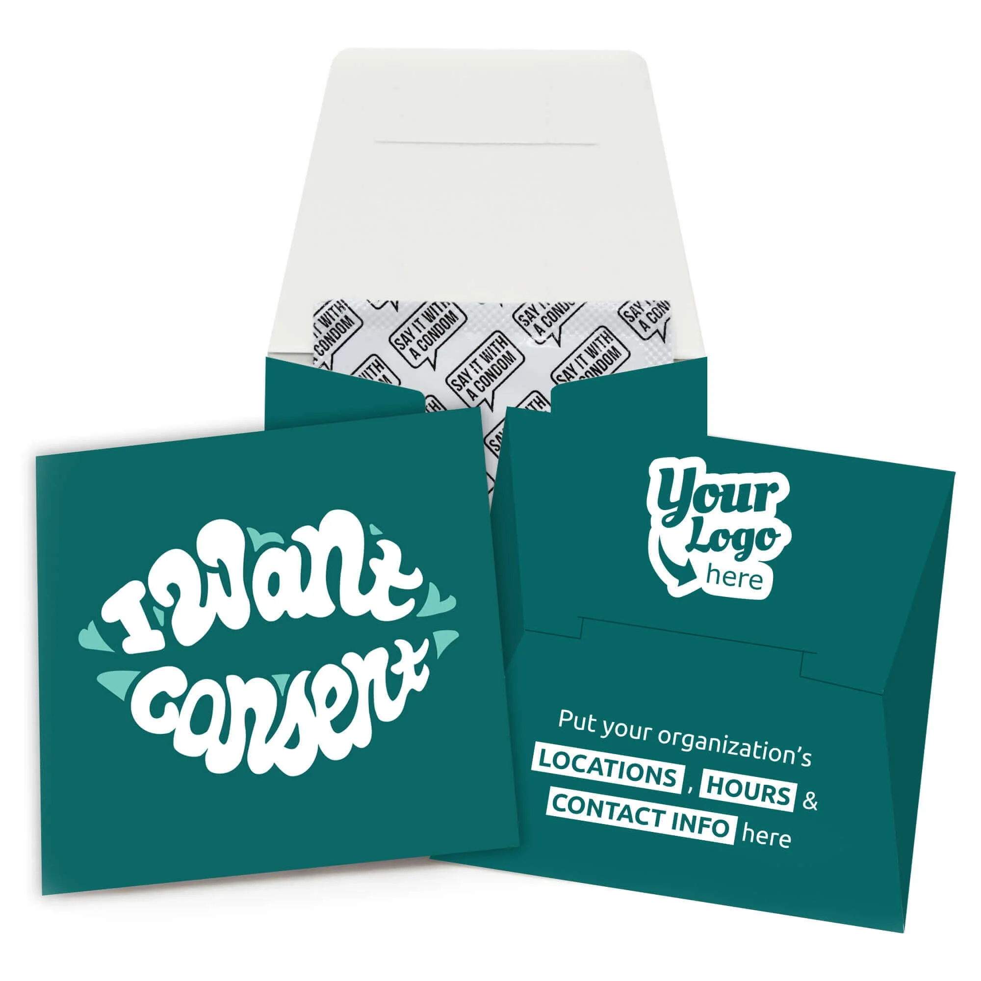 I Want Consent Condom Wallet