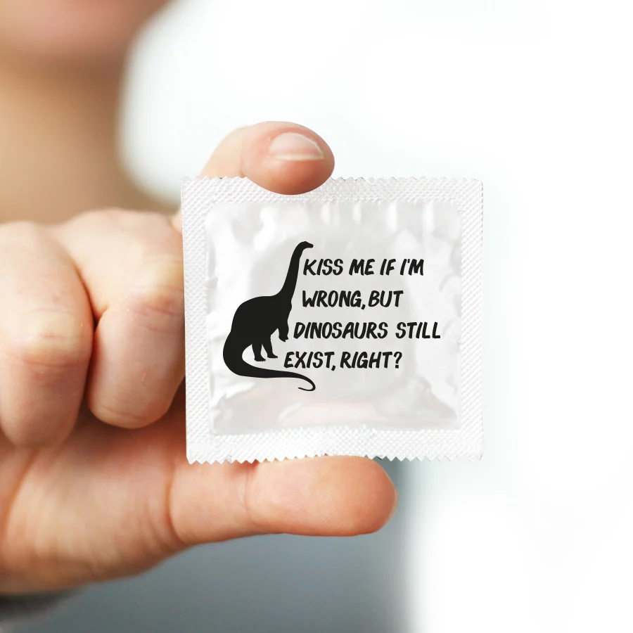 Kiss Me If I'm Wrong, But Dinosaurs Still Exist, Right? Condom - Image 2