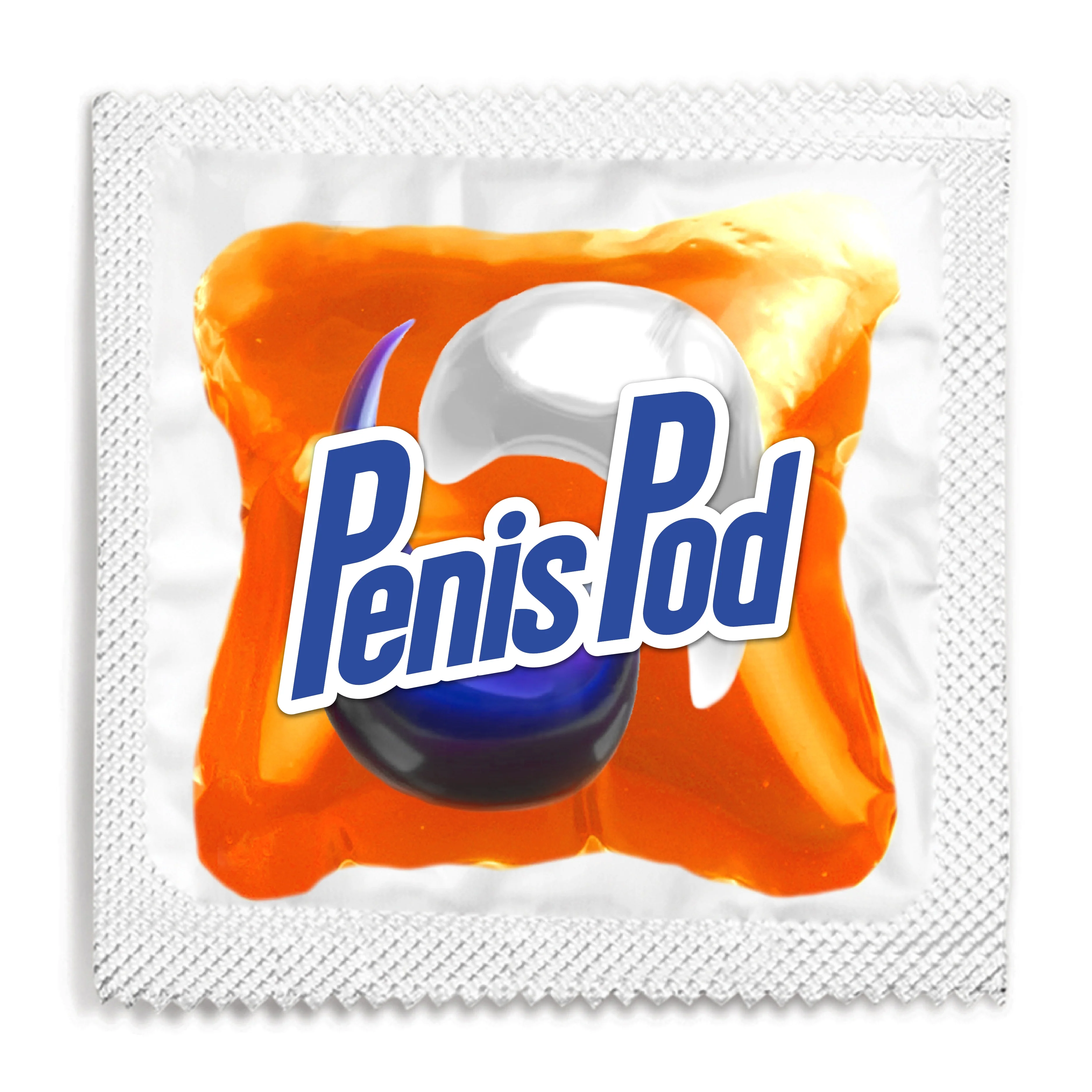 Penis Pod Condom - Orange