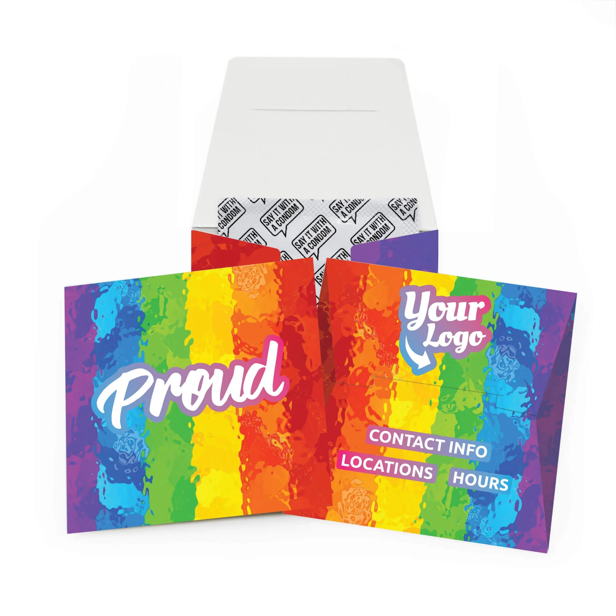 Gay Pride Painted Condom Wallet - Image 3