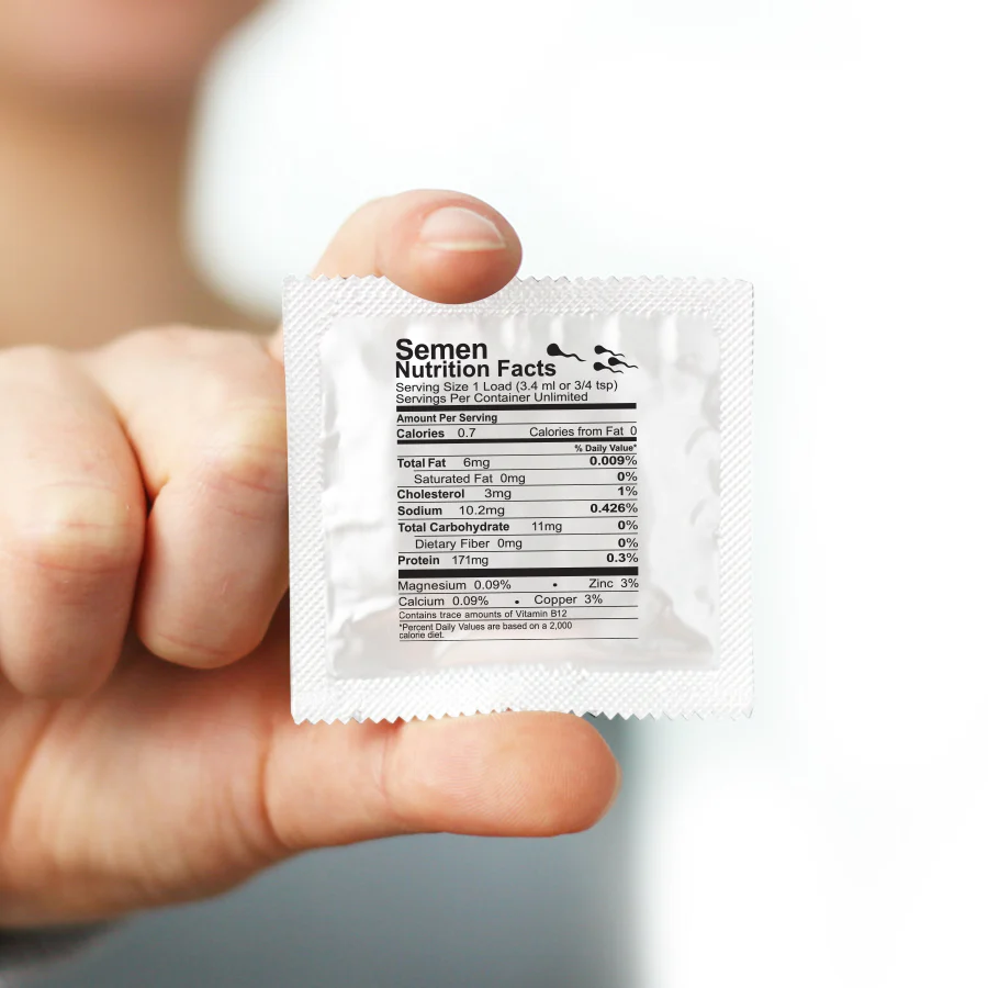 Semen Nutrition Facts Condom - Image 2