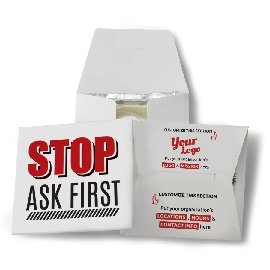 Stop Ask First Condom Wallet