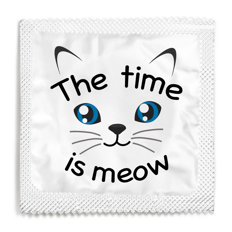 The Time Is Meow Condom