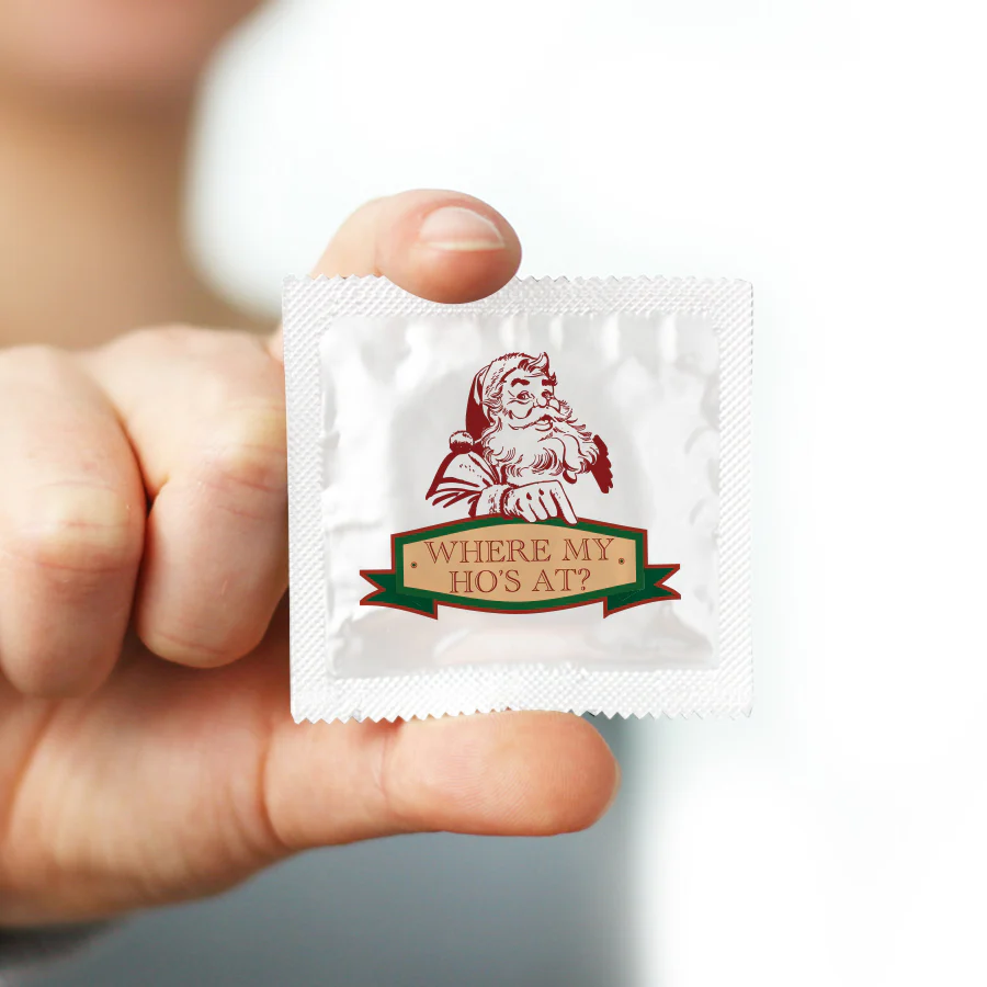 Where My Ho's At Christmas Condom - Image 2