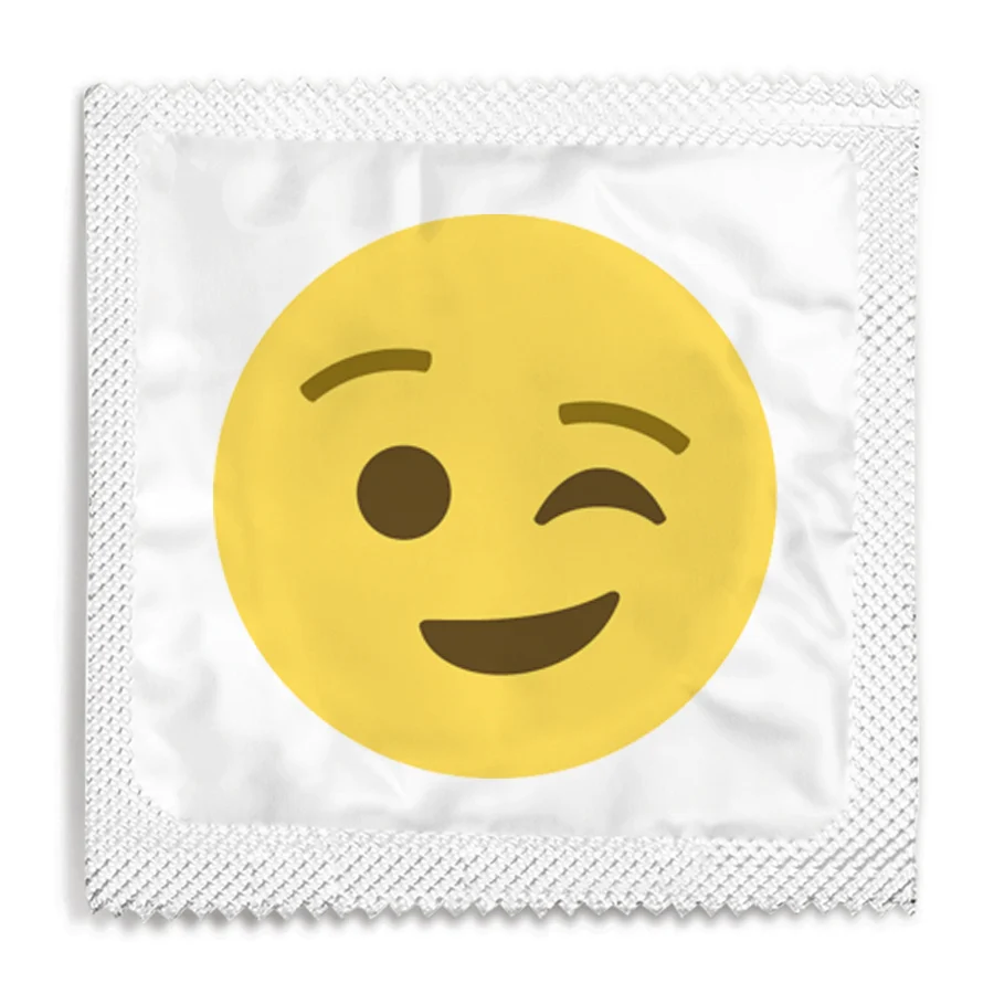 Wink Emoji Condom